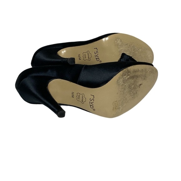 RSVP Satin Peep Toe Formal Stiletto Heels - Picture 6 of 6